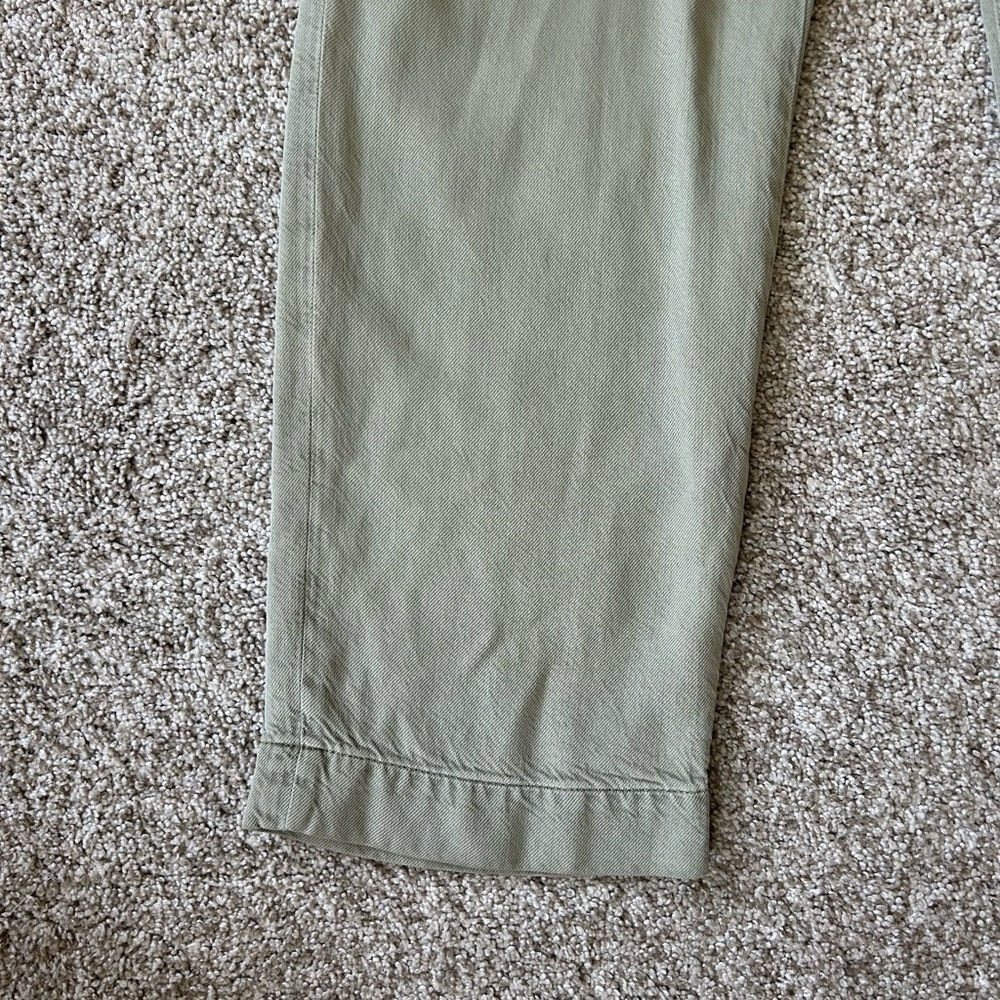 AG Los Angeles Knoxx Cargo High Rise Baggy Boyfriend green pants. Grunge utility - Picture 7 of 16
